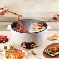 Прямые продажи от производителя двойная кастрюля электрическая кухонная кастрюля большой емкости утолщенная бытовая интегрированная многофункциональная неслоистая с антипригарным покрытием специальная кастрюля