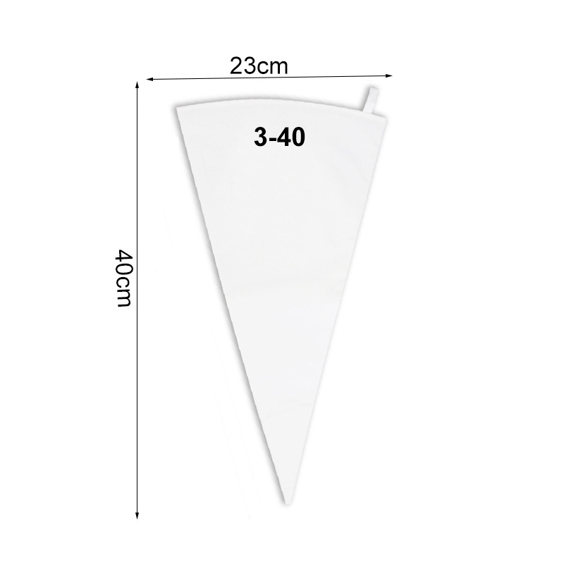 Bolsa de pastelería recubierta de algodón herramienta de decoración para hornear crema de pastel bolsa de tela de nylon bolsa de pastelería reutilizable