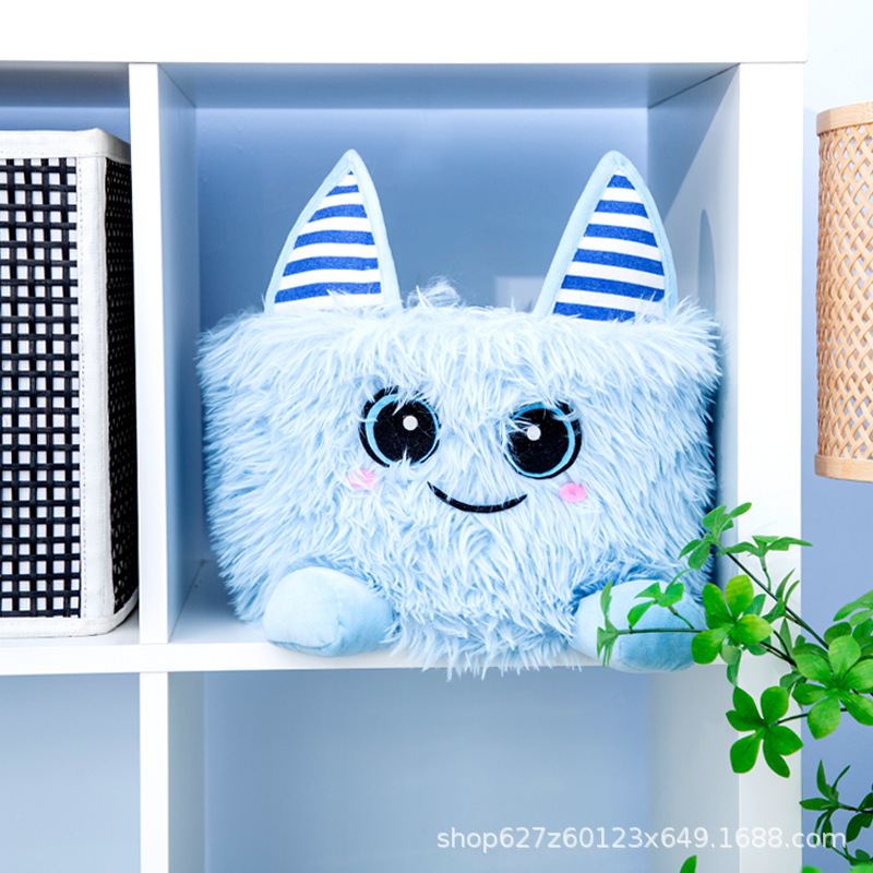 Cesta de almacenamiento de escritorio INS Cute de dibujos animados hechos a mano cuerda de algodón tejido barril de almacenamiento de artículos diversos de juguete canasta de almacenamiento marco de almacenamiento