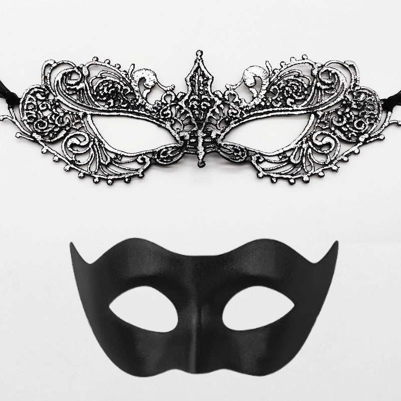 Amazon Hot Sale Halloween máscaras Half-Face máscaras de fiesta props bar máscaras