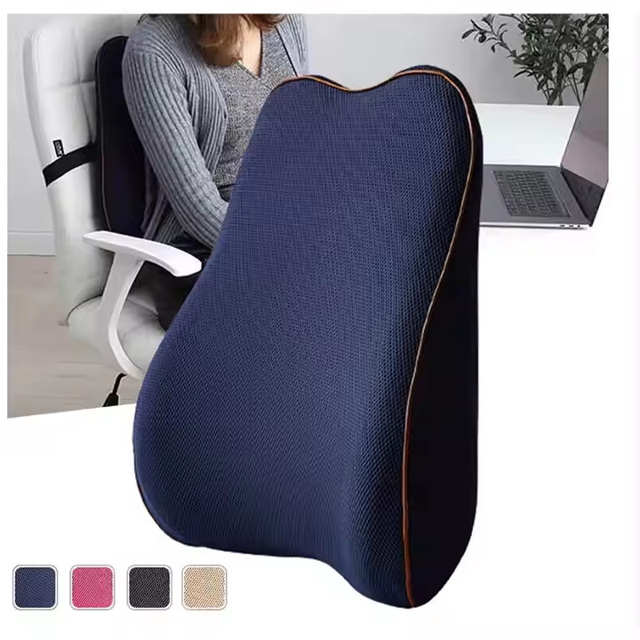 Memory Foam Lumbar Support for Prolonged Sitting, Thickened Seat Cushion, Lumbar Pillow for Pregnant Women, Car Lumbar Pillow, Ergonomic Cross