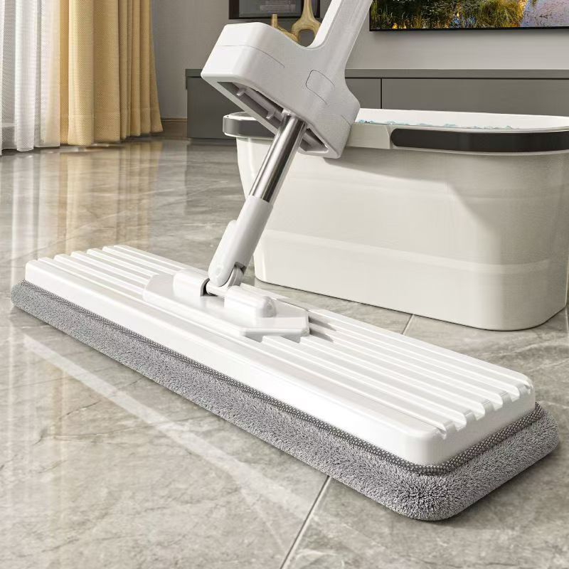 2025 New Hands-Free Flat Mop for Home Use, No-Wash, Lazy Cleaning, Dual-Use for Dry and Wet, Magic Cloth, Large Mop