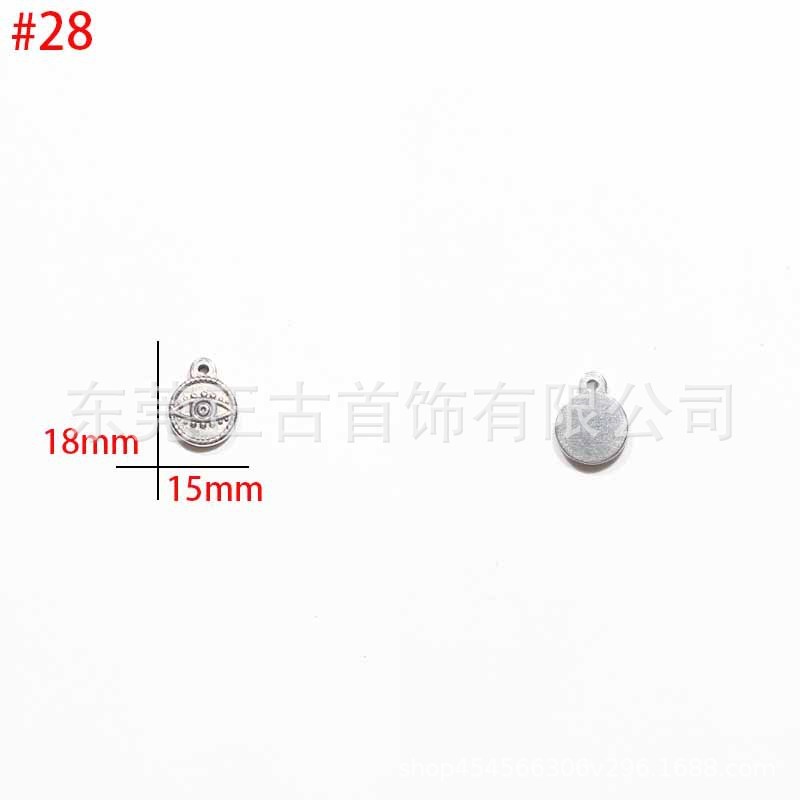 クロスボーダー悪魔の目ペンダントステンレス鋼 diy アクセサリーネックレスキーホルダーペンダントアイドリップオイルアクセサリーメーカー|undefined