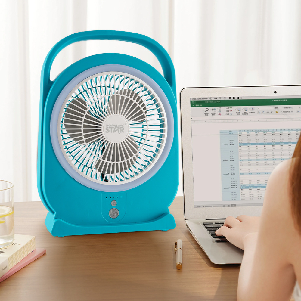 Marca de la estrella que gana exclusivamente para la corriente de AC/DC mini TYPE-C de 8 pulgadas/pequeño ventilador eléctrico de la interfaz USB