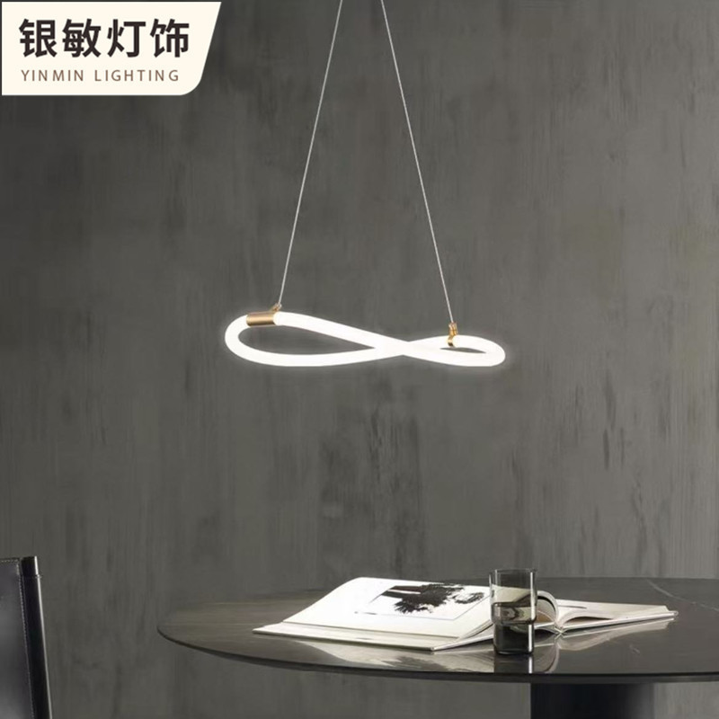 Restaurant Chandelier Modern Minimalist Creative Personality Line Art Window Light Nordic Minimalist Bar Counter Long Dining Table Light Restaurant Chandelier Modern Minimalist Creative Personality Line Art Window Light Nordic Minimalist Bar Counter Long Dining Table Light