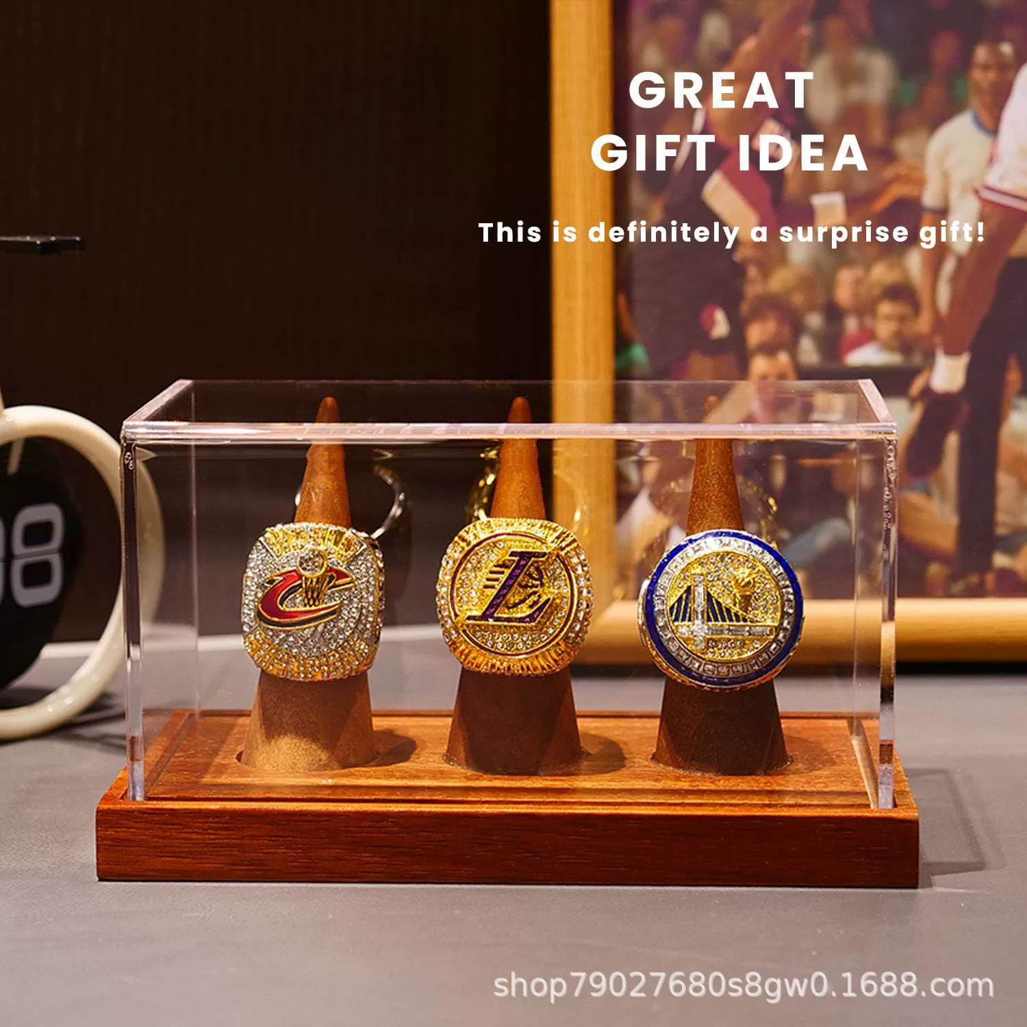 Деревянная коробка для хранения спортивных колец Памятная монета коробка Военный вызов Монета Медаль коробка Настольная коробка