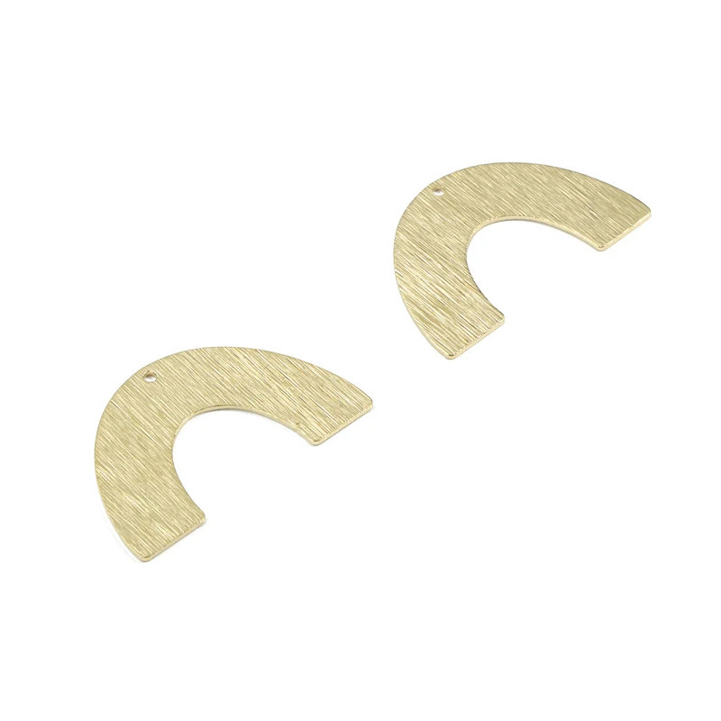 Factory Direct Sale of Brass Brushed Texture Geometric U-Shaped Earrings Amazon Cross-Border DIY Jewelry Accessories-Pp3383 Factory Direct Sale of Brass Brushed Texture Geometric U-Shaped Earrings Amazon Cross-Border DIY Jewelry Accessories-Pp3383