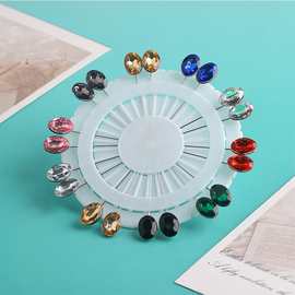 异域女纱巾针饰品简约优雅大水晶梨形针时尚固定纱巾异域别针