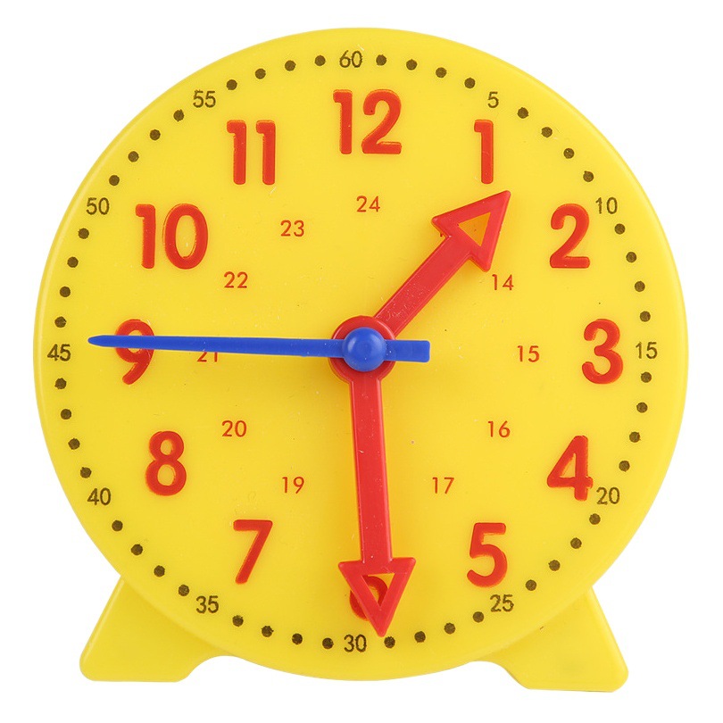 Modelo de reloj transfronterizo, reloj de tiempo de aprendizaje para niños, reloj de enseñanza, material didáctico para profesores de primaria de primer, segundo y tercer grado