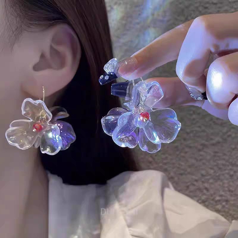 Geométrica floral diseño auriculares estilo retro moda auriculares ganchos de estilo dulce nicho diseño de joyas de auriculares de estilo universal