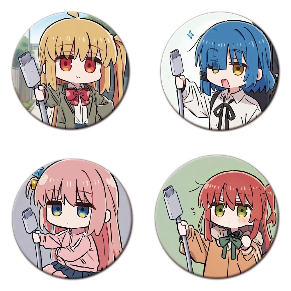 孤獨搖滾動漫吧唧後藤獨山田涼喜多郁代伊地知虹夏搞怪禮物徽章