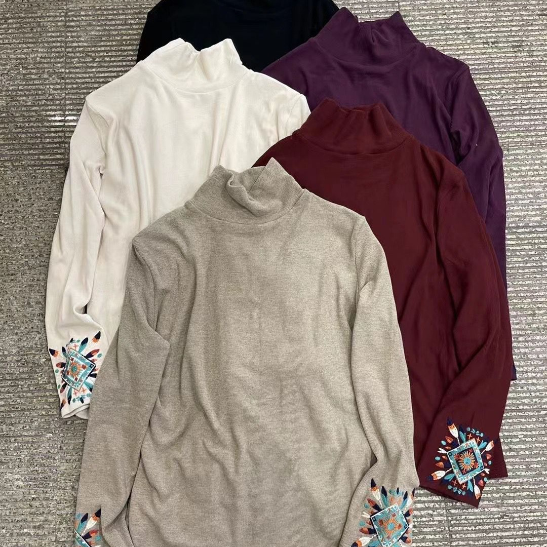 가을 2024 새로운 짧은 셔츠 티셔츠 캐주얼 탑 레트로 아트