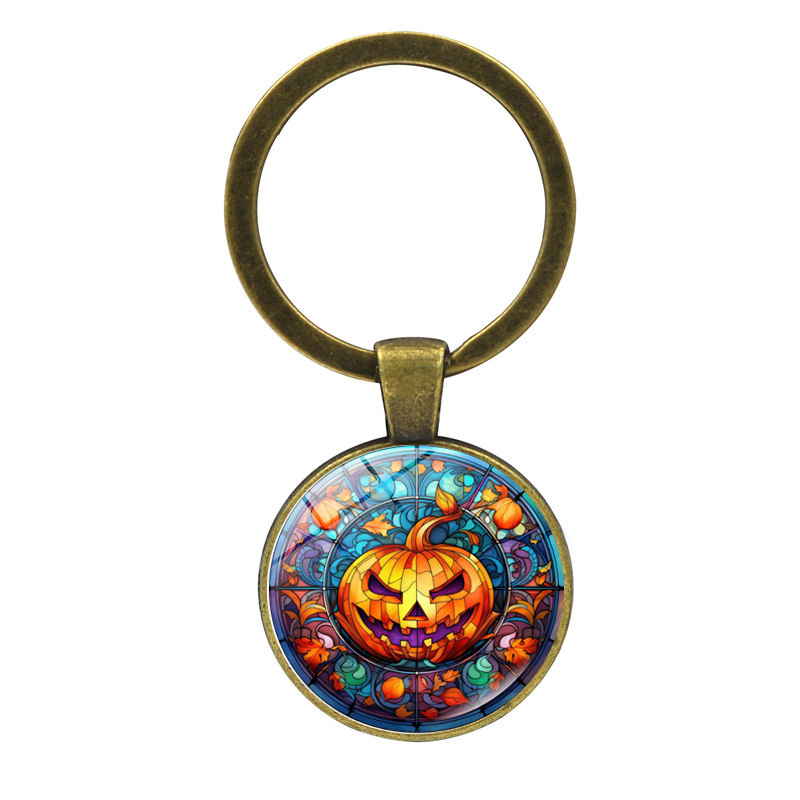 Chaveiro de caveira fantasma para decoração de halloween_voghion.com