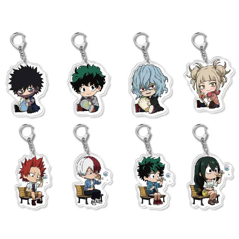 acrylic keychain, heroes, creative jewelry, Birthday gift