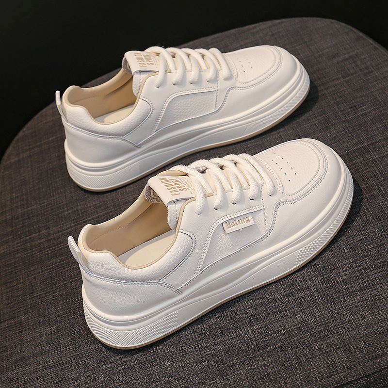New Spring Thick-Soled Sneakers for Women, Popular Casual White Shoes, Trendy Mesh Versatile Sports Shoes 2025 New Spring Thick-Soled Sneakers for Women, Popular Casual White Shoes, Trendy Mesh Versatile Sports Shoes 2025