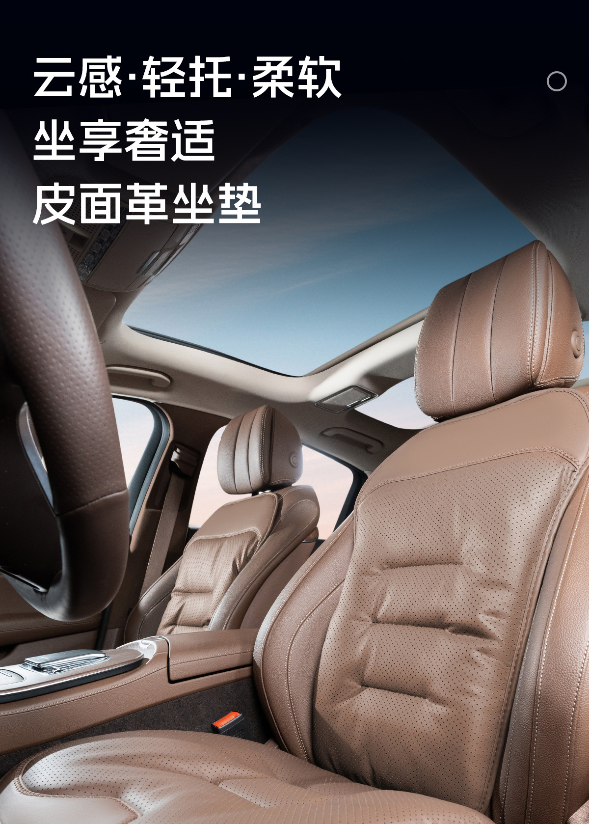 Car Seat Cushion with Lumbar Support, Integrated Rear Seat Cushion Suitable for Mercedes, Bmw, Audi, Four-Season Ventilation and Breathable Seat Cushion