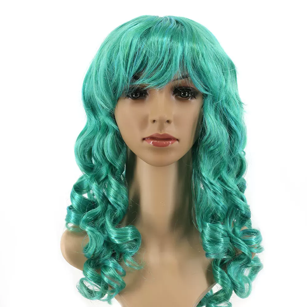 跨境专供日系 原宿 气质长卷动漫假发斜刘海长卷大波浪假发多款式