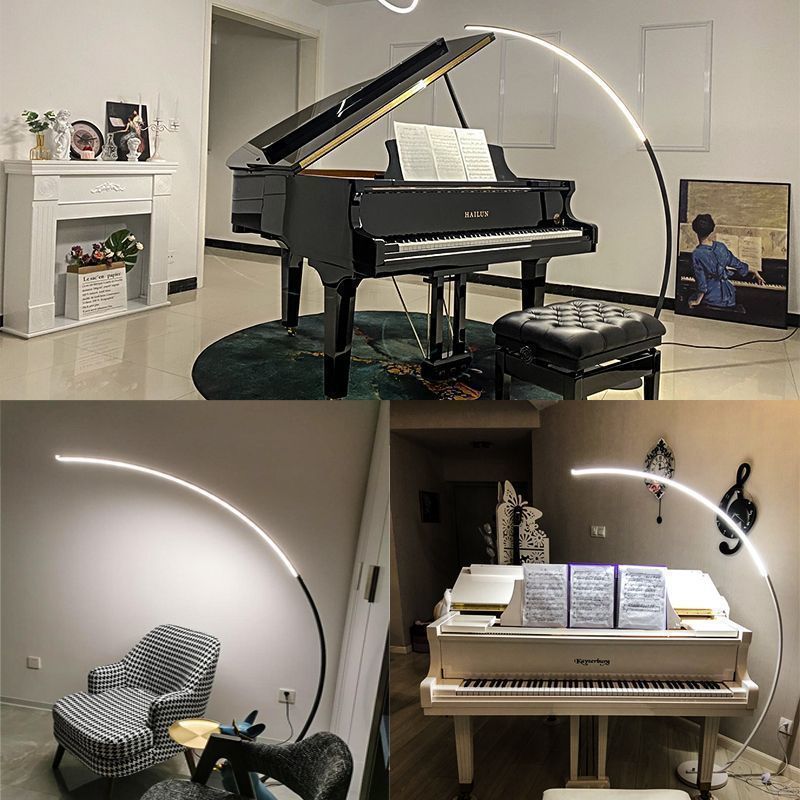 インターネットセレブフロアランプリビングルームシンプルな曲面ランプ部屋の装飾レイアウト北欧フロアミニマリスト雰囲気インスタイル|undefined