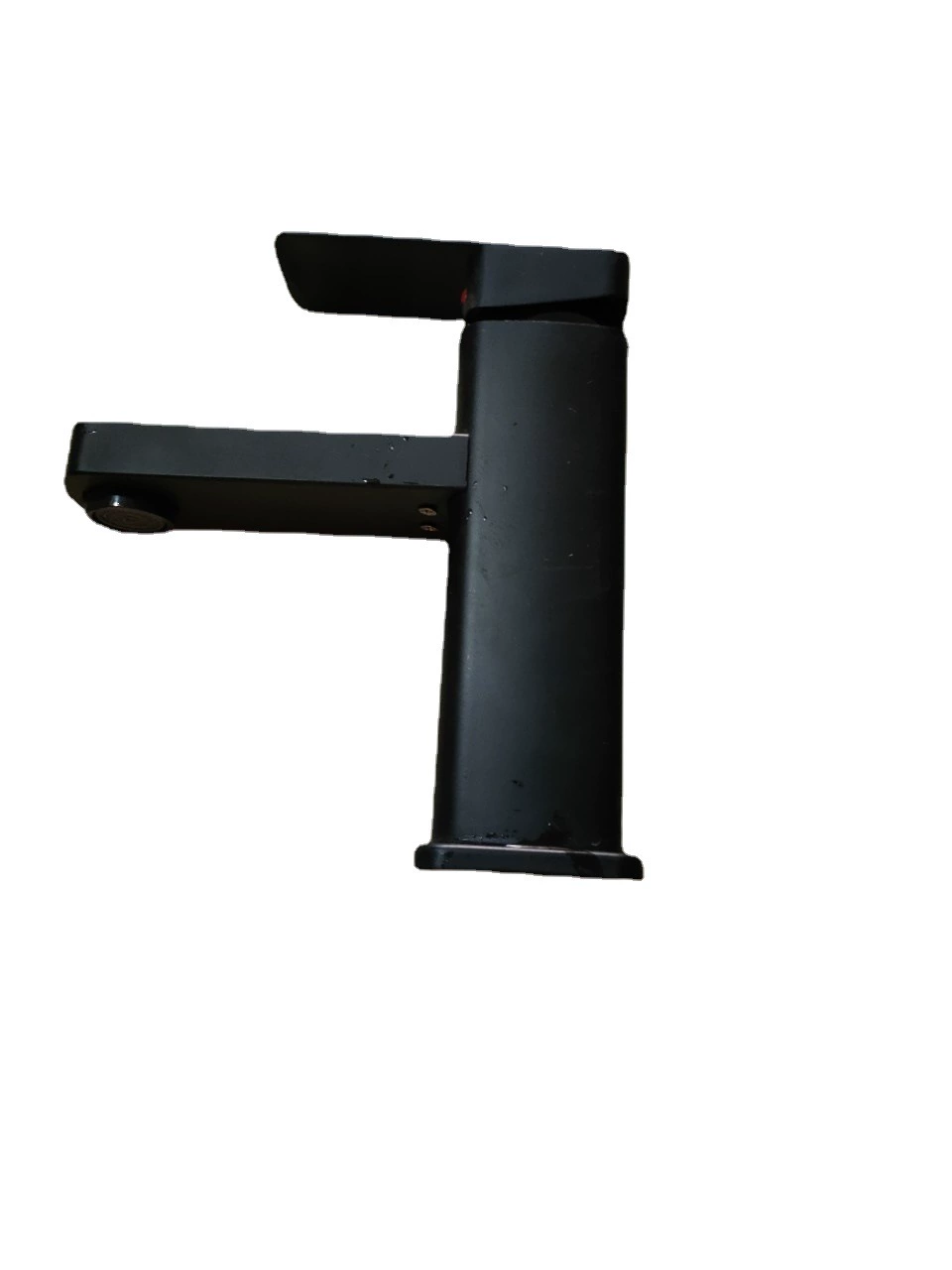 Смеситель для умывальника с одним подключением Смеситель для умывальника для горячей и холодной краски чашка для мытья Черная Нержавеющая Сталь