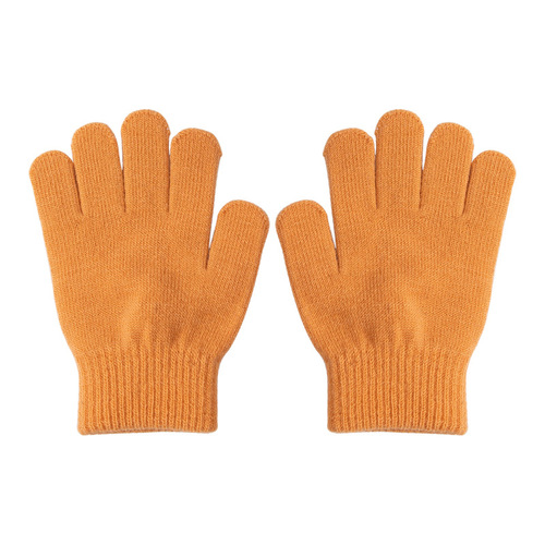 Children's Fall and Winter Gloves for Boys, Five-Finger Cute Thin Knitted Wool, for Girls in Candy Color, Can Add Logo, Wholesale