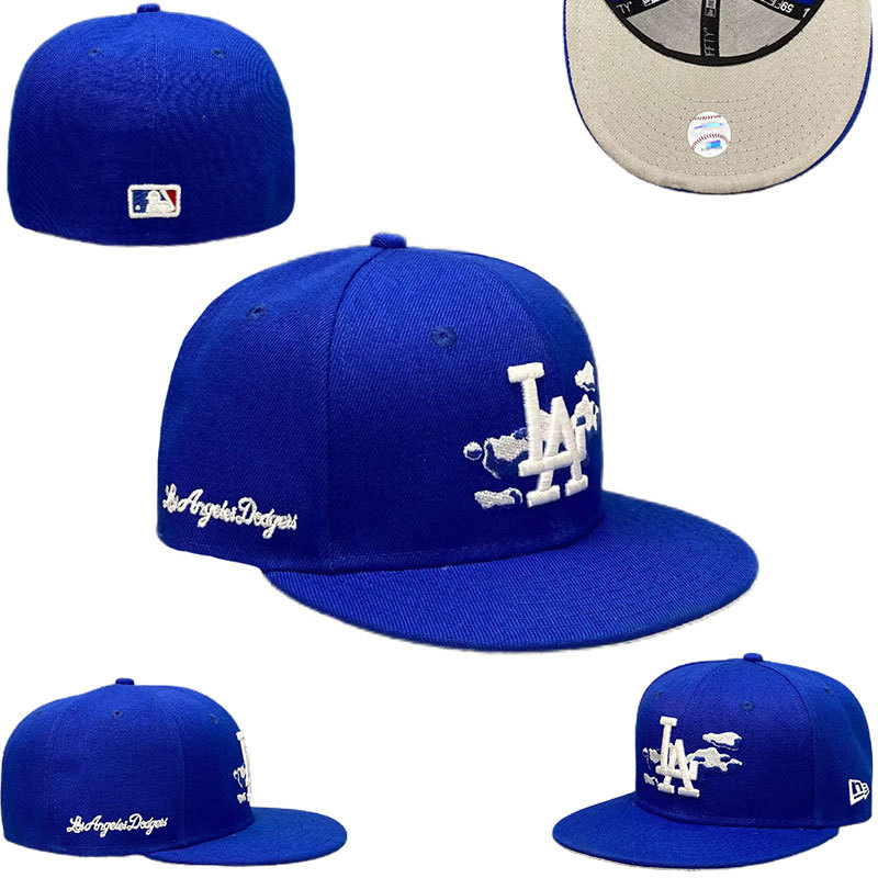 2024 comercio exterior nuevo equipo de béisbol masculino y femenino de LA Dodgers NY gorras de béisbol con tapa completa Baile callejero juvenil gorra de ala ancha