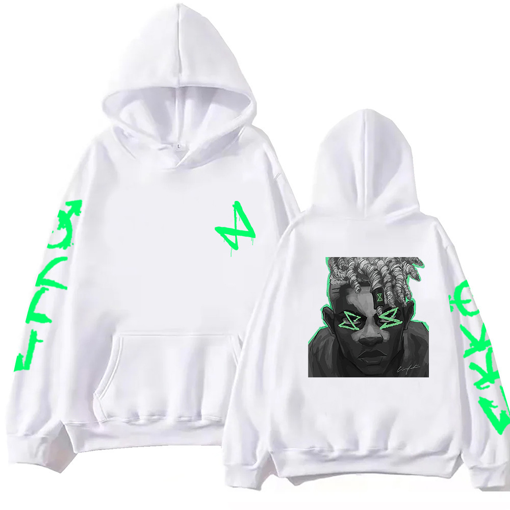 Arcane Ekko Graffiti Hoodie Harajuku Pullover Tops Sweatshir