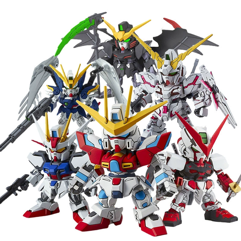 Модель Gundam Dandai SDEX BB Warrior Yuanzu (Q‑версия) — SD чиби коллекционная, многокрасочная