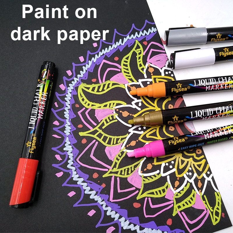 Yueyang 12-Color Digital Light Board Pen Color Handwritten Small Blackboard Stall Billboard Menu Night Market Display Board