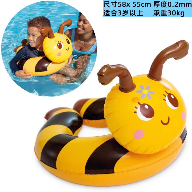 Anillo de natación inflable para niños de 3 a 10 años, anillo para axila, salvavidas grueso para niños pequeños, anillo flotante de dibujos animados, unicornio dinosaurio image 11