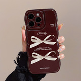 Apple, совместимый iPhone 16 с бантиком, iPhone16 Pro, чехол для телефона, iphone