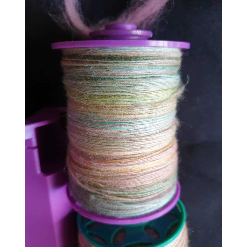 Pequeña rueca eléctrica, lana, lana, piel de perro, hilo de hilar a mano retorcido, mini rueca para el hogar, hilo de hilar, fibra