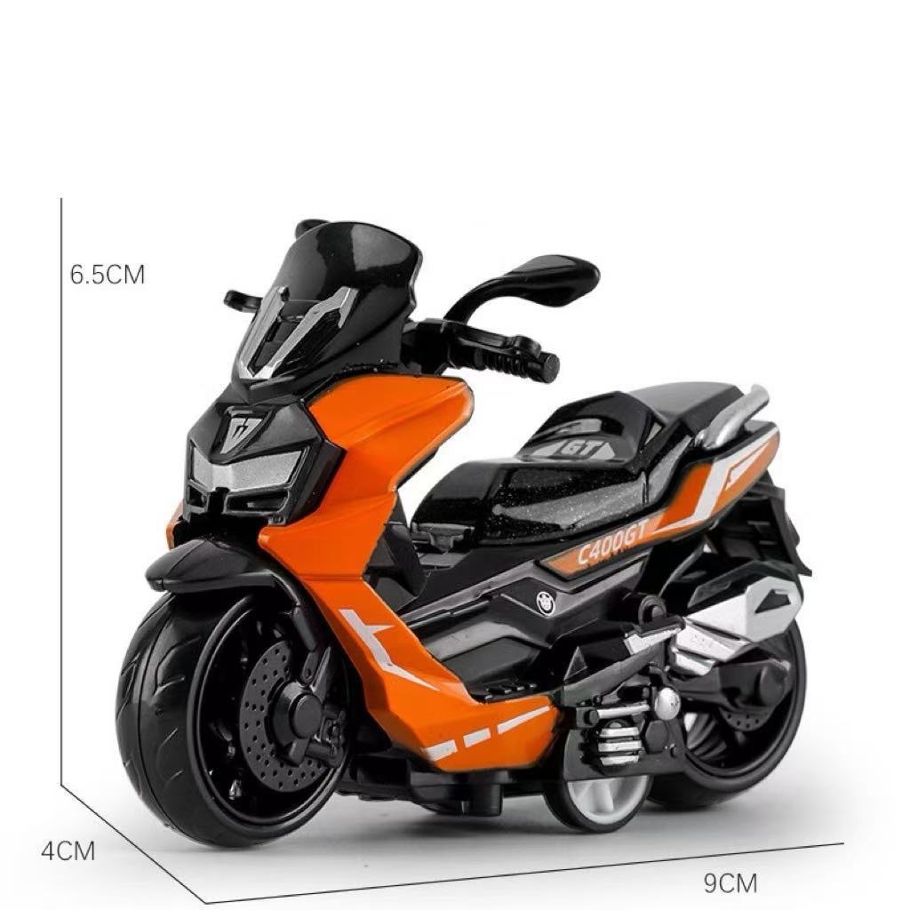 Aleación de retroceso modelo de motocicleta decoración simulación de plástico carreras de juguete transfronterizo llavero colgante agarre decoración de la máquina