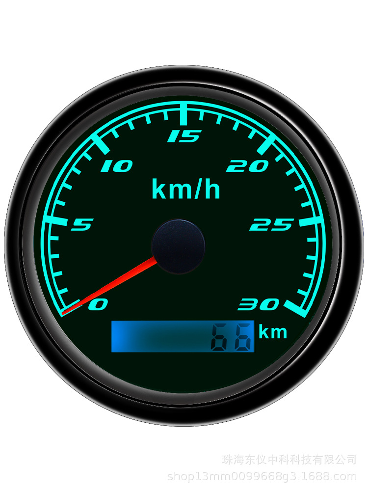 Gps Speedometer 30Km Gps Speedometer 12/24V Universal Engineering Vehicle Pulse Gps Odometer Speedometer
