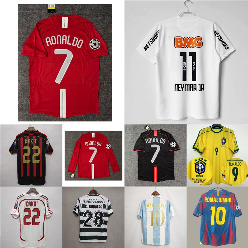 Ac Milan Kaká Paris Football Jersey England Germany Brazil World Cup Retro Jersey Retro Jersey