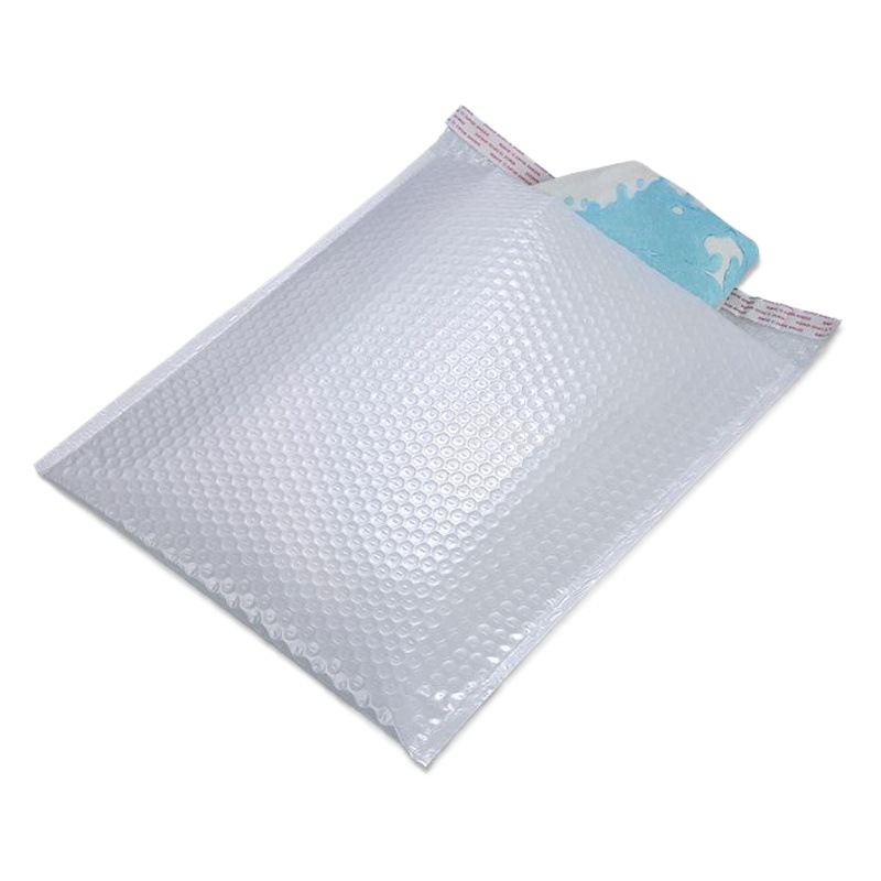 Película blanca nacarada bolsa de burbujas bolsa de sobres engrosados 13*17 bolsa de mensajería joyería caja del teléfono móvil embalaje bolsa de espuma pequeña