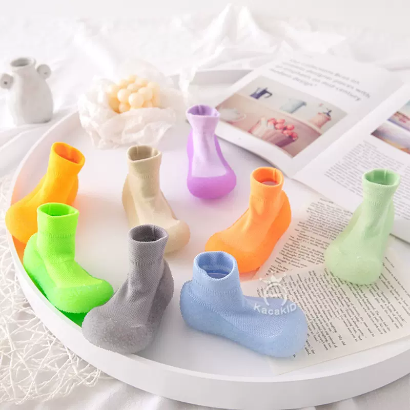 宝宝沙滩鞋多功能运动袜批发耐磨防滑袜跑步发光童鞋儿童地板鞋