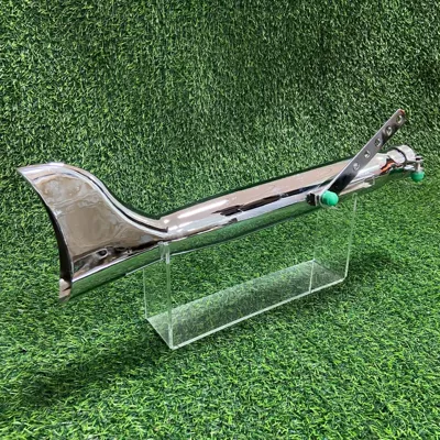 Motorcycle exhaust pipe | Retro Exhaust Pipe Series - retro-fishtail-exhaust-pipe-left
