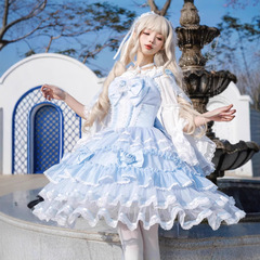 織錦園オリジナルlolita【月光の鏡】jsk甘美で優雅なワンピースプリンセス風ロリータ
