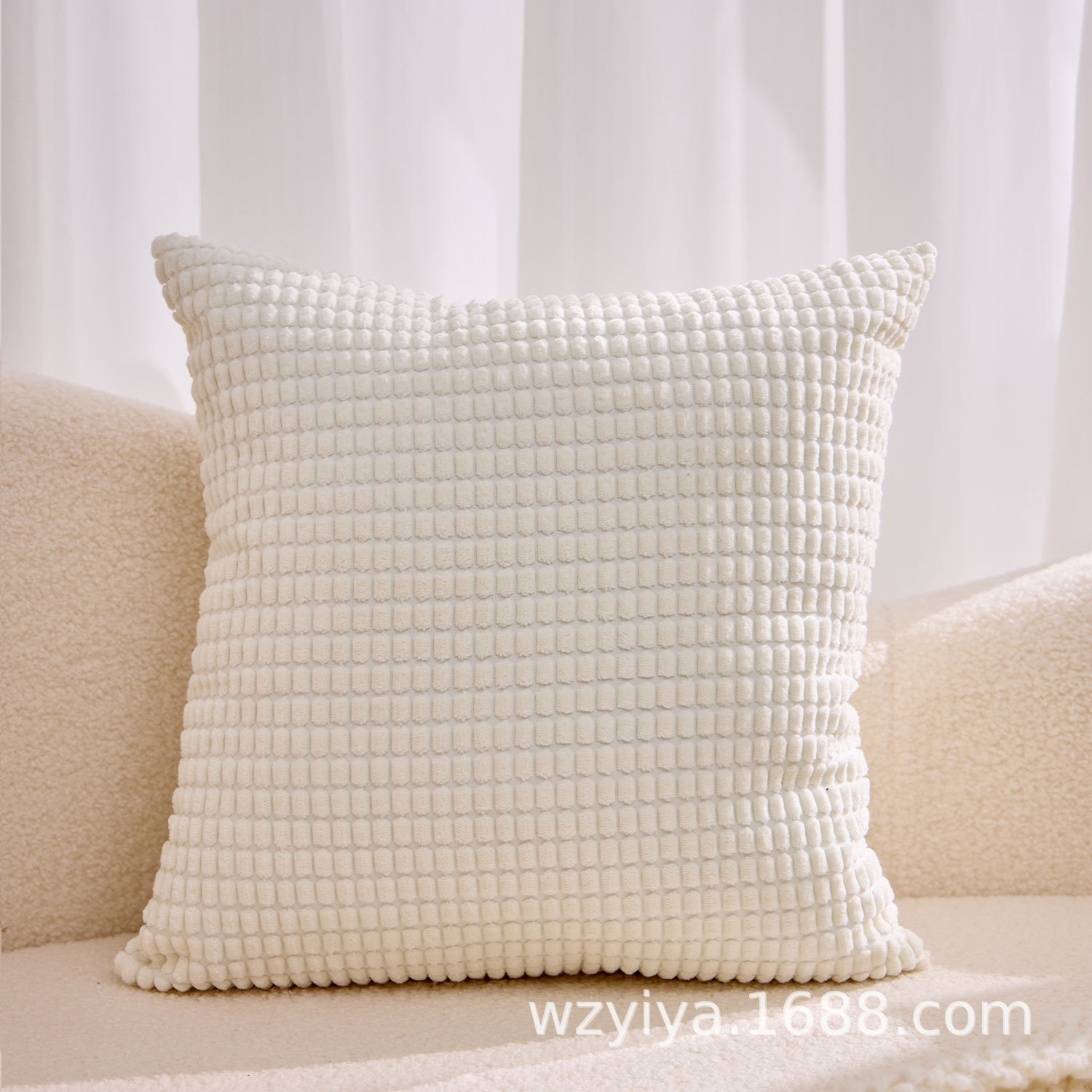 Transfronterizo de maíz meandruño almohada cubierta de asiento sofá sala de estar de oficina almohada de cintura de automóvil núcleo