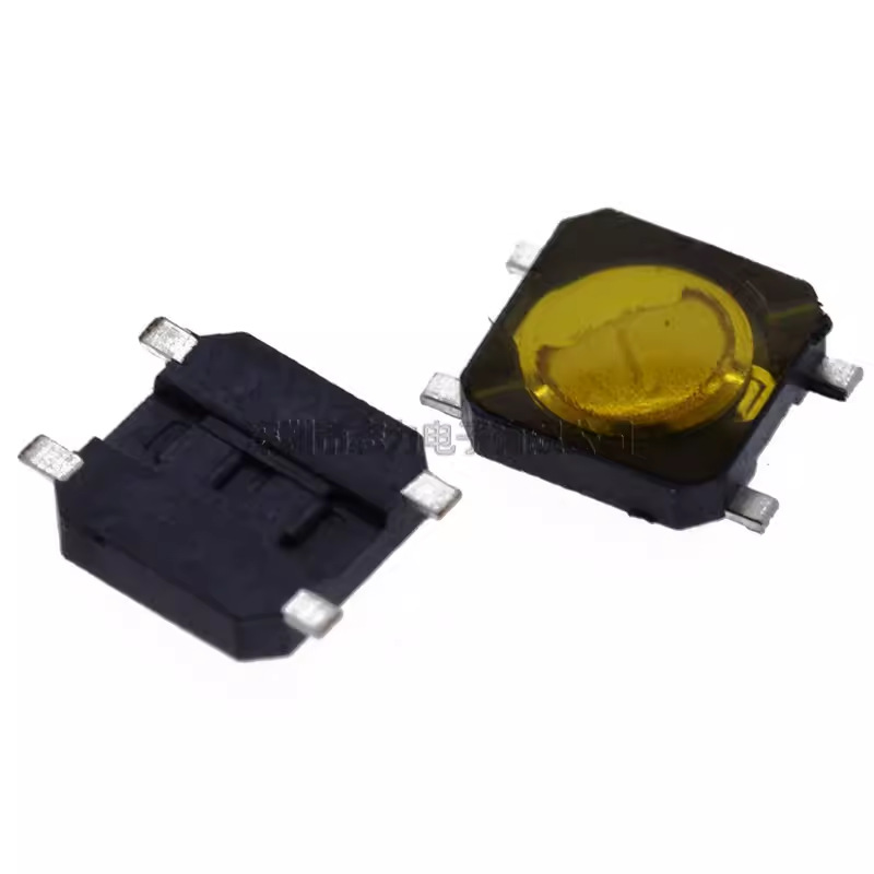 锅仔片3.7*3.7*0.35薄膜按键轻触开关4脚超薄贴片3.7X3.7X0.35MM