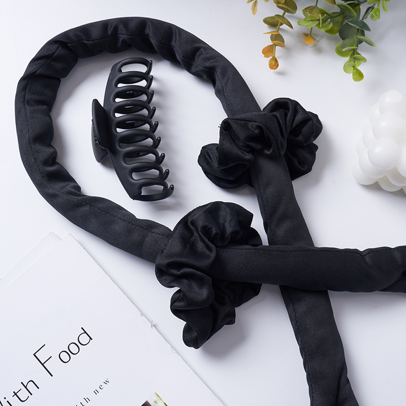 Cross-border lazy curl set, no-heat curling iron for women, curling magic set includes hair clips, hair ties, wholesale