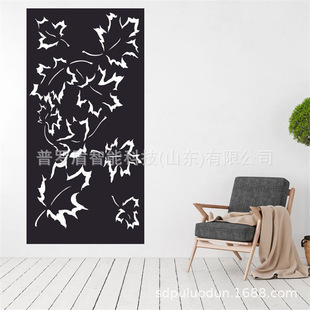 Hollow View Wall Decoration Laser Cutting Screen Partition Galvanized Sheet Metal Cutting Door Panel CNC Villa Door Panel