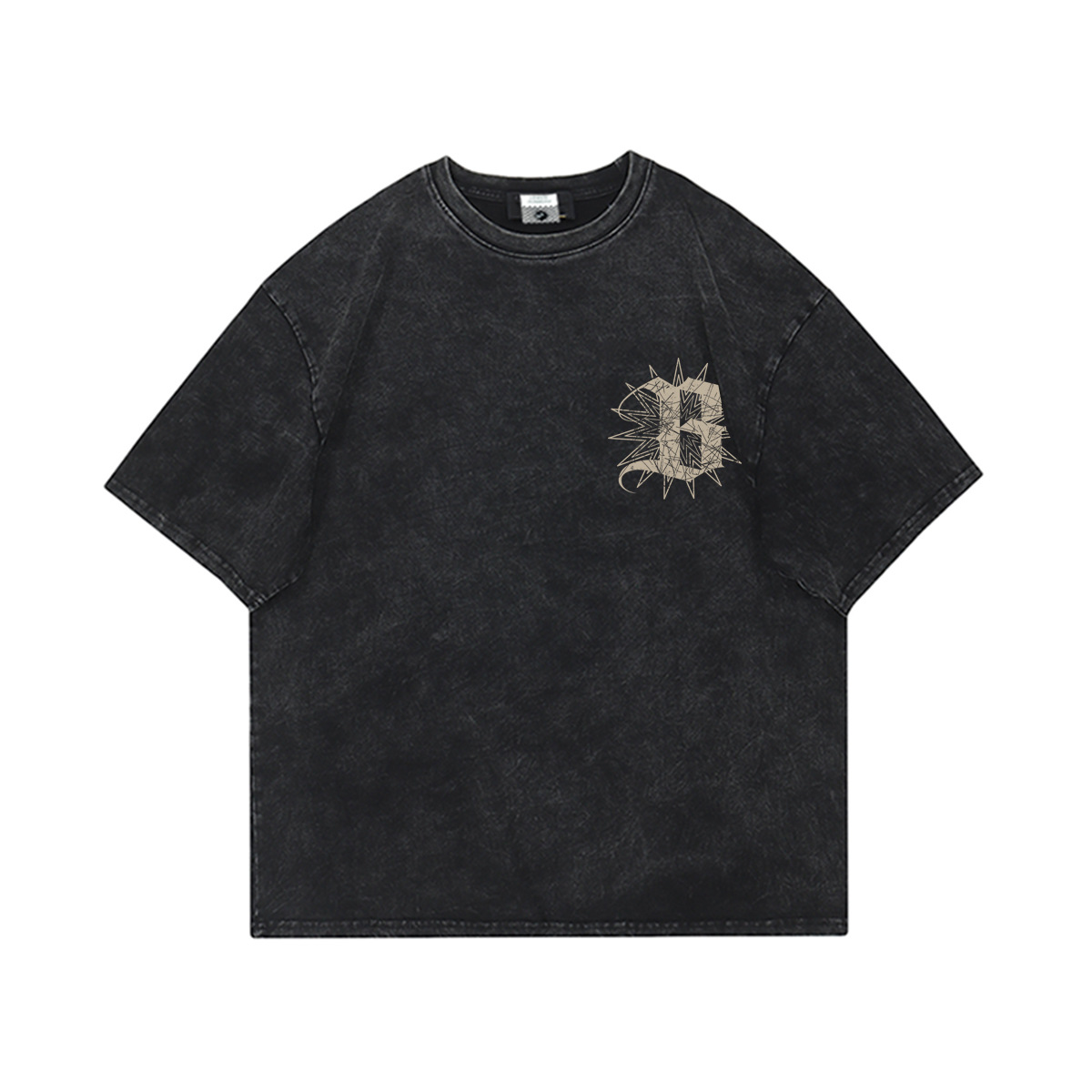 T-shirt américain à manches courtes hommes été surdimensionné demi manches haut marque de mode décontracté demi manches T-shirt_voghion.com