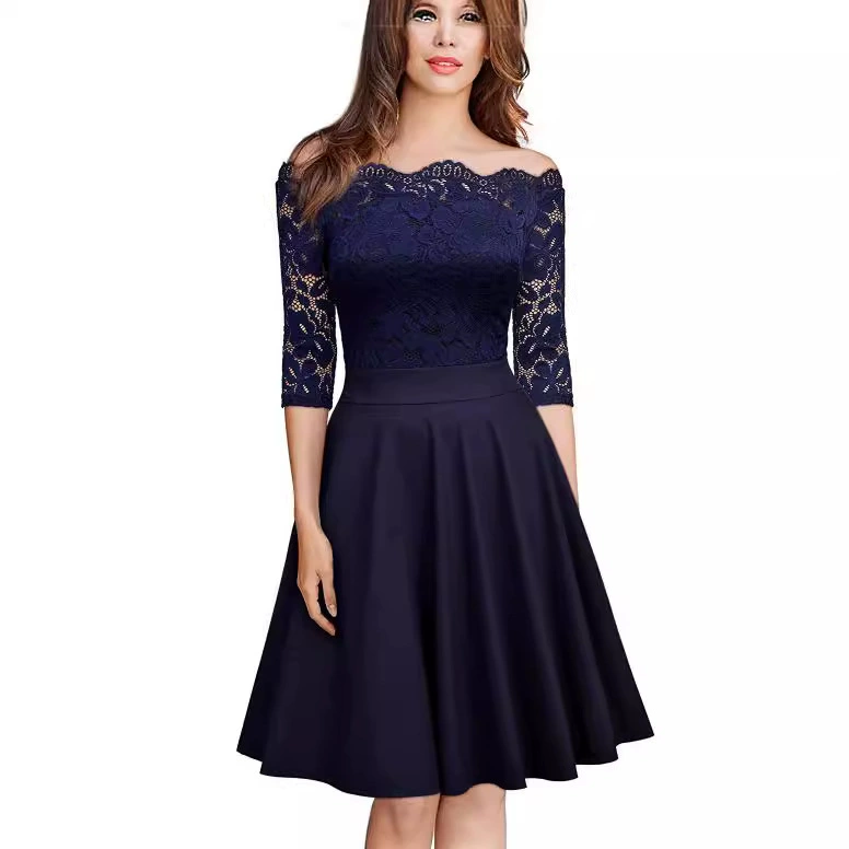 AliExpress трансграничное Европейское и американское женское кружевное платье