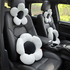Car Headrest Pillow, Fresh Flower Car Comfort Neck Pillow and Waist Support, Fashion Goddess Car Accessories