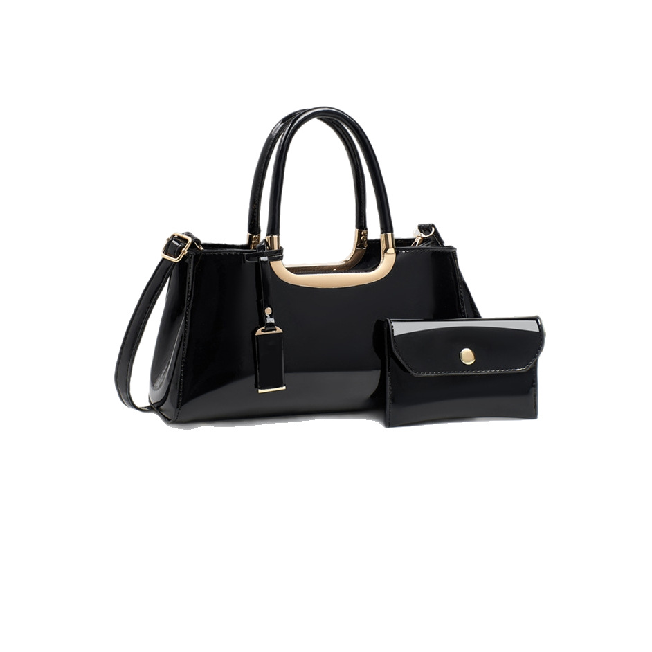 2025 New Simple Fashion Patent Leather Glossy Women's Bag Bridal Wedding Crossbody Handbag Evening Clutch - Thumbnail 5