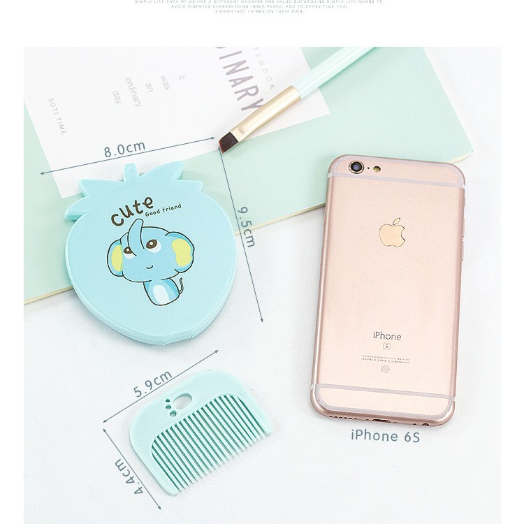 N3122 fresa peine traje espejo de maquillaje belleza espejo peluquería peine Yiwu 2 yuanes dos yuanes