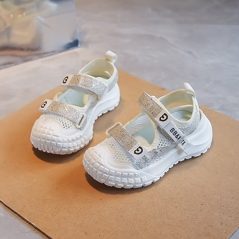 Sandálias de niñas verano 2026 nuevos zapatos de princesa para niños zapatos de malla hueca transpirables zapatos casuales zapatos image 7