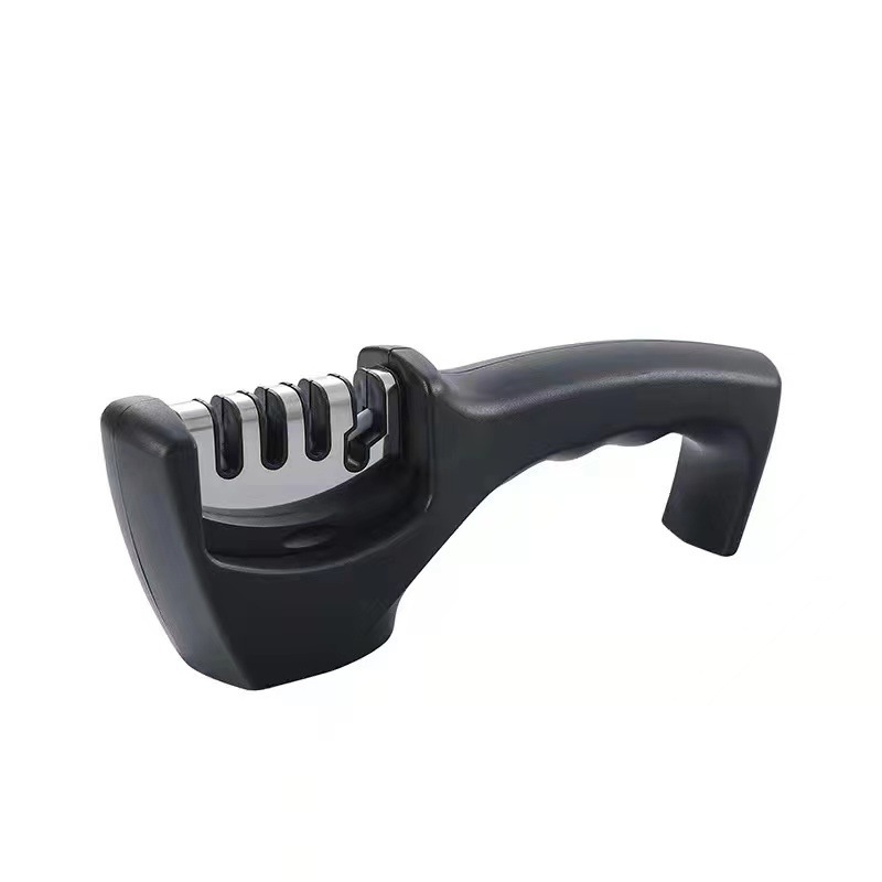 Rojo y negro afilador de cuchillo artefacto afilador rápido afilador de cuchillo estandante piedra afiladora pipa afiladora doméstica barra afiladora fábrica al por mayor envío