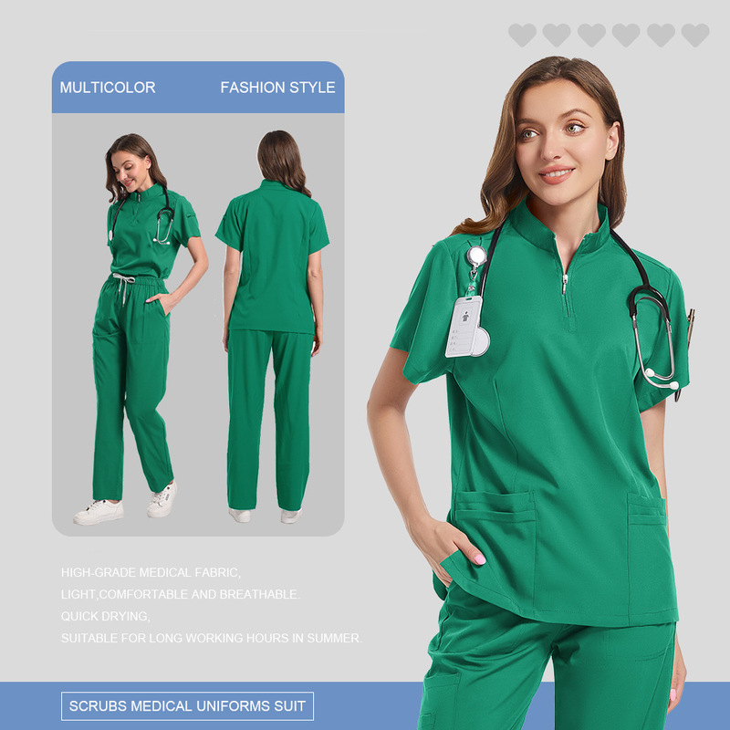 2025洗手服女弹力速干外贸护士服亚马逊手术衣医院服装跨境手术服|undefined
